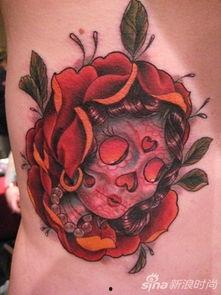 欧美鲜艳纹身图片,色彩斑斓的纹身文化探秘